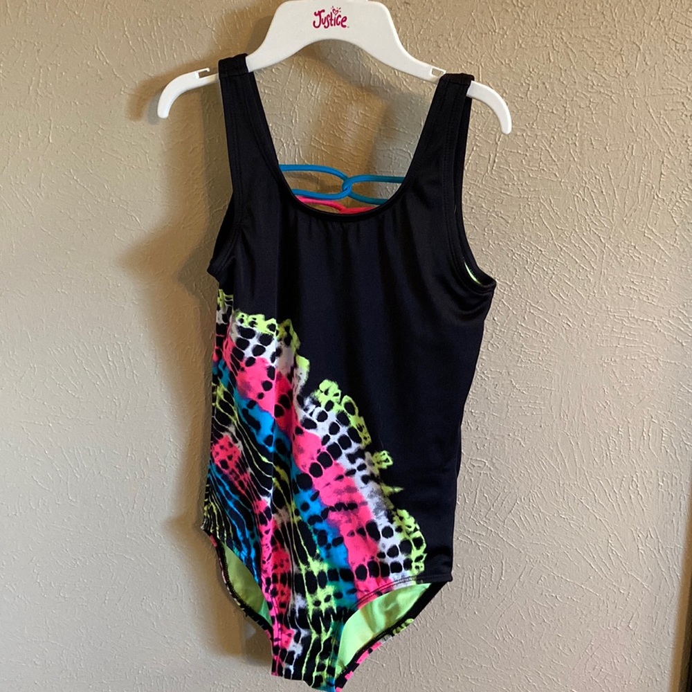 Justice Swimsuit tie dye size 10